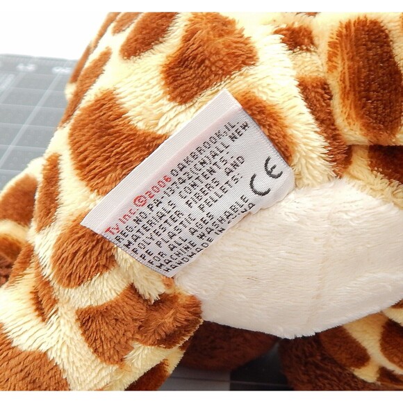 Ty Pluffies Tylux Giraffe Monkey Beanbag Terry Plush Stuffed Animal Pair - Picture 11 of 13